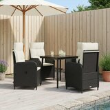 Set stolića za sofu s jastukom 5 pcs Crna i krem-bijela | Eponuda.com