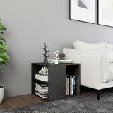 vidaXL Bočni stolić visoki sjaj sivi 50 x 50 x 45 cm od iverice Cijene