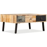  Klubska mizica iz trdne predelane tikovine 90x65x40 cm Cene