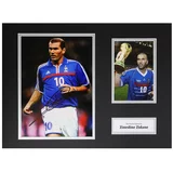  Zinedine Zidane Signed 16"x12" Photo Display France Autograph Memorabilia COA