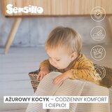 Sensillo Ažur deka moli bež kava | shoptok.hr