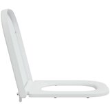 vidaXL Beli Plastika Standard WC sedež Drugo Moderno Beli WC sedež | Shoptok.si