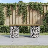 The Living Store Vrtna klop gabion 103x31x42 cm impregnirana borovina - Vrtna Klop, (21461445) Cene
