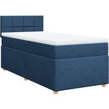 Maison Chic Box spring postelja - Vzmetna postelja z vzmetnico modra 90x200 cm blago SL3942, (21888577) | Shoptok.si