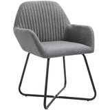 Furnova Jedilni stoli 2 kosa temno sivo blago, (21928557) | Shoptok.si