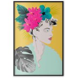  Plakat - Flowers in the Hair 21x30 Crni okvir | shoptok.hr