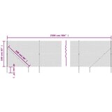  Žičana ograda sa šiljastim držačima zelena 1,6 x 25 m | shoptok.hr
