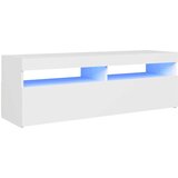 TV omarica z LED lučkami bela 120x35x40 cm, (20622152) | Shoptok.si