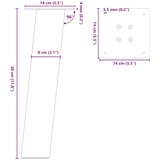  Noge za klub stolić 4 kom antracit 30 cm čelik | shoptok.hr