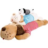 Kondela Plišasti pes, rjava/rdeče črte, 140 cm, REXO tip 3 | Shoptok.si