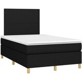  S oprugama i madracem crni 120 x 200cm od tkanine | shoptok.hr