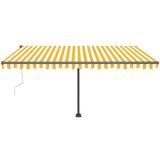  Avtomatska tenda LED + senzor 450x300 cm rumena/bela, (20728891) | Shoptok.si