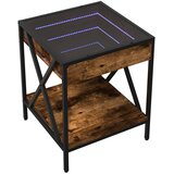  Noćni ormarić s beskonačnim LED boja hrasta 40x40x49 cm | shoptok.hr