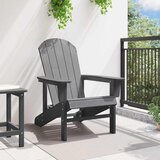  Adirondack stolica Svijetlo siva 82 x 74 x 92 cm HDPE | shoptok.hr