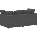  Modularna sofa s jastucima, korduro tkanina, tamno siva | shoptok.hr