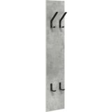 vidaXL Vješalica za kapute na zidu Beton siva 20 x 1.5 x 100 cm | shoptok.hr
