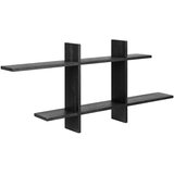 House Nordic Črna večnivojska polica iz masivnega bora 86 cm Mostar – | Shoptok.si