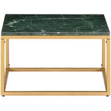 Maison Chic Klubska mizica - kavna mizica - Nizka mizica zelena 60x60x35 cm kamen z marmorno teksturo, (21752049) | Shoptok.si