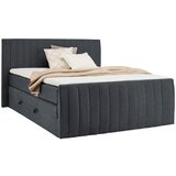 CARRYHOME POSTELJA BOXSPRING 160 cm x 200 cm , tekstil temno siva Cene