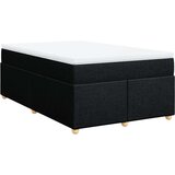 vidaXL Krevet s oprugama i madracem crni 120 x 200cm od tkanine | shoptok.hr