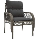  4-dijelni set vrtnih sofa od poliratana s jastucima sivi | shoptok.hr