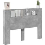  Uzglavlje Betonski sivi 140 x 16,5 x 103,5 cm Konstruirano drvo | shoptok.hr