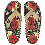 Gumbies Japonke Islander Denim Hibiscus Bež | Shoptok.si