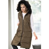 Dewberry Z6741 WOMEN'S VEST-KHAKI-1 Cene