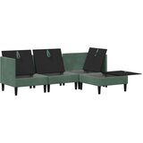  Komplet pohi&amp;scaron;tva za dnevno sobo 4 pcs Morsko zelena Žamet, (5000283102) Slike