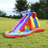 Happy Hop vodeni tobogan na napuhavanje s bazenom 450x320x240 cm PVC Cijene