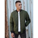 DStreet Kurtka męska pikowana bomber jacket zielona | shoptok.hr