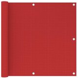 vidaXL balkonski zastor crveni 90 x 300 cm HDPE | shoptok.hr