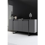 Kalune Design Antracitno siva niska komoda 160x35 cm Luxe – | shoptok.hr