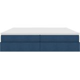  Krevet s madracem i skladištem Plava 200 x 200 cm Poliester | shoptok.hr