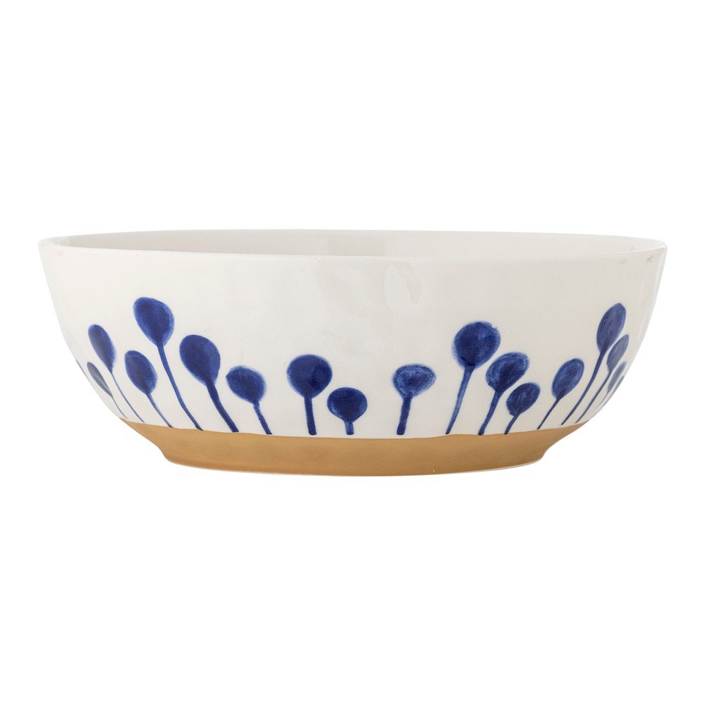 Bloomingville Bela/modra keramična skleda ø 28 cm Linora – Cene