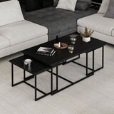 Hanah home klub sto Levada 9307, 90,45,45 cm, crni Cene