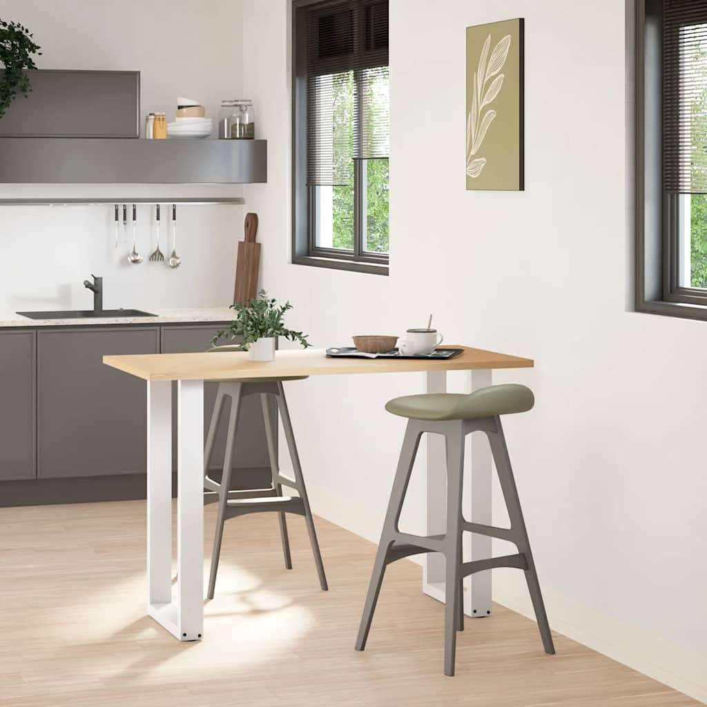  Noge za barsko mizo v obliki črke U, 2 kosa, bele barve, 40 x (90-91) cm, jeklo | Shoptok.si