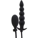 Hidden Desire Inflatable Ribbed Plug Advance Black Cene