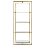 BIZZOTTO Željezna biblioteka u zlatnoj boji 68x172,5x28 cm Elenor – | shoptok.hr