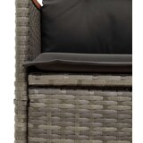  Vrtna jedilna garnitura 7-delna z blazinami siv poli ratan, (21252126) | Shoptok.si