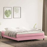  Krevet s oprugama bez madracem ružičasti 180x210 cm baršunasti | shoptok.hr