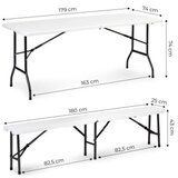 Modern Home Sklopivi sto 180cm (NZK-180S) | ePonuda.com