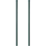 vidaXL Ograjni stebri 2 pcs Zelena 110 cm Jeklo s prašnim premazom | Shoptok.si