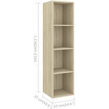  4-dijelni set TV ormarića boja hrasta sonome konstruirano drvo | shoptok.hr