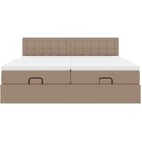 vidaXL okvir kreveta s madracima cappuccina 180x200cm umjetna koža | shoptok.hr