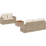  6-dijelni set vrtnih sofa s jastucima bež od poliratana | shoptok.hr