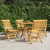 vidaXL Zložljivi vrtni stoli 4 kosi 47x63x90 cm trdna tikovina Cene