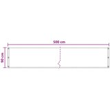  Balcony ekran Pijesak 90 x 500 cm HDPE i Aluminij | shoptok.hr