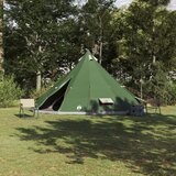 vidaXL Obiteljski tipi šator zeleni vodootporni za 12 osoba | shoptok.hr