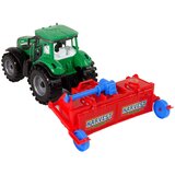 Traktor za igru sa poljoprivrednim priključkom - zeleno/crveno/plavi | shoptok.hr